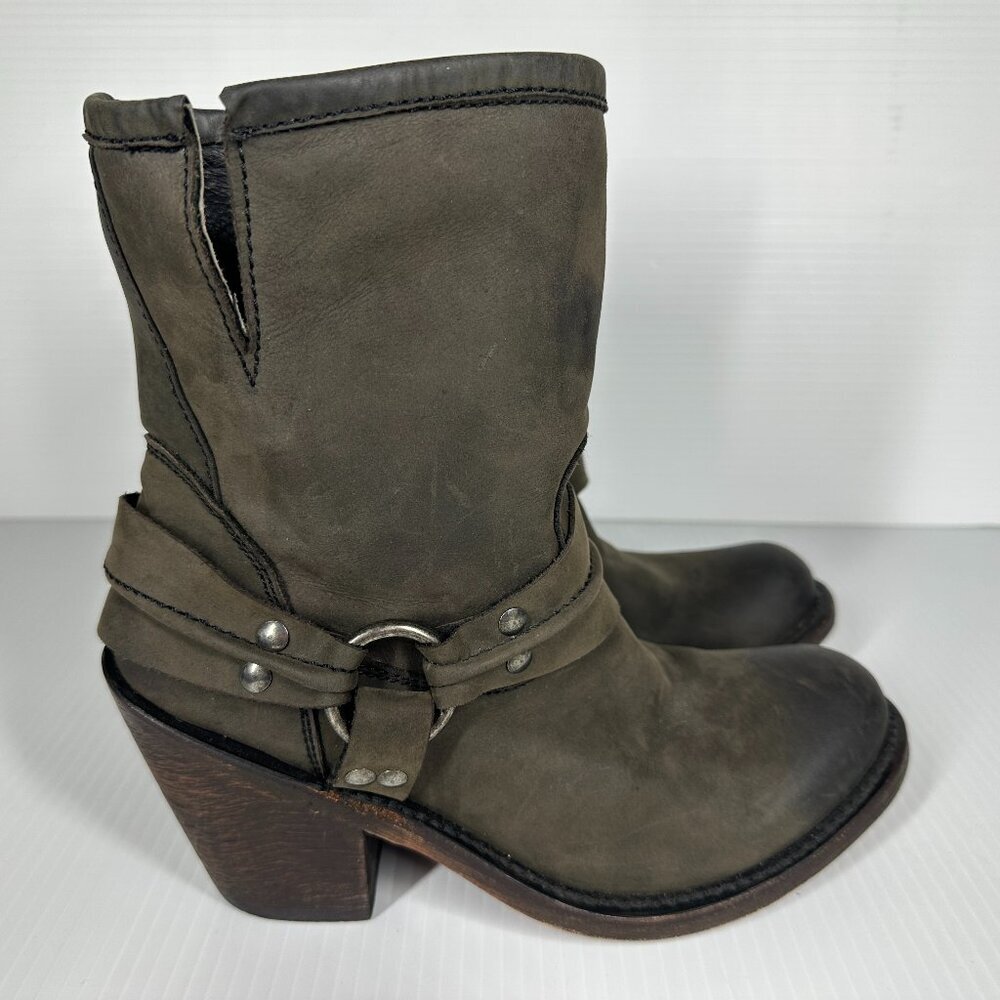 Independent Boot Co Leather Harness Whitney Boot - Size 8
